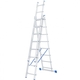 Лестница алюминиевая трехсекционная 3*8 ступеней 4,15м Сибртех - СКЛАД13.РФ