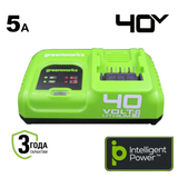 Быстрое зарядное устройство GREENWORKS G40UC6 40В 5А - СКЛАД13.РФ