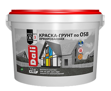 Краска-грунт по OSB 6кг Dali белый база А - СКЛАД13.РФ