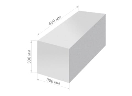 Блок стеновой газобетонный неавтоклавный 600*300*300мм (24шт/уп) D600 АКЦИЯ - СКЛАД13.РФ