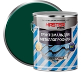 Грунт-эмаль для металлопрофиля MASTER PRIME зеленый мох RAL6005 20кг - СКЛАД13.РФ