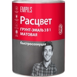 Грунт-эмаль 3в1 б/с серый графит 0,9кг Расцвет - СКЛАД13.РФ