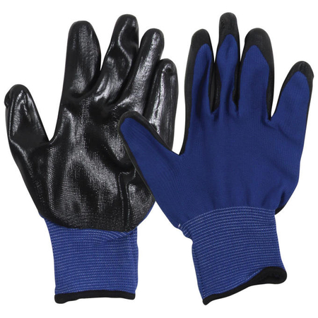 Перчатки Х/Б белые с оранжевым обливом Адмирал (10шт/уп) - СКЛАД13.РФ