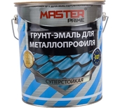 Грунт-эмаль для металлопрофиля MASTER PRIME шоколадно-коричневый RAL8017 4л - СКЛАД13.РФ