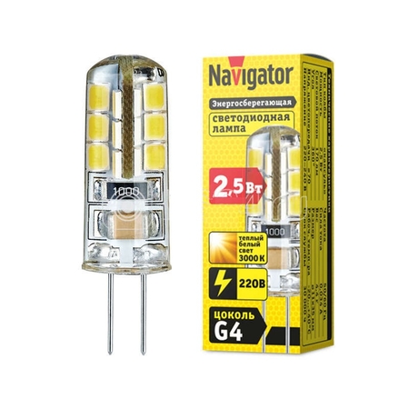 Лампа светодиодная NLL-S-G4-2.5-230-3K Navigator - СКЛАД13.РФ