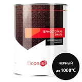Эмаль термостойкая до 1000º Черная 0,4кг Elcon - СКЛАД13.РФ