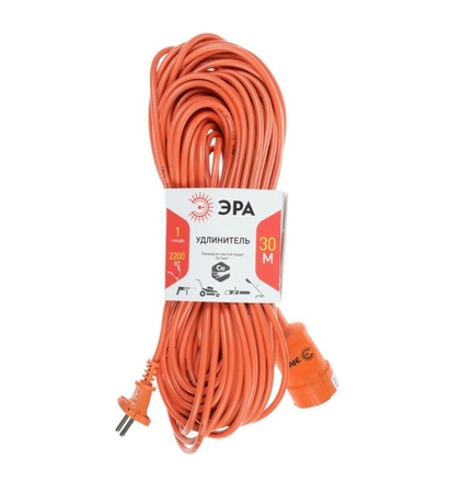 Удлинитель силовой бухта 20м ЭРА UPx-1-2*1-20m-IP44 б/з 1гн  ПВС 2*1мм2 - СКЛАД13.РФ
