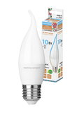 Лампа светодиодная WFС37-10 Вт-230 В -6500 К–E27 (свеча на ветру) Народная - СКЛАД13.РФ