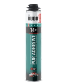 Клей-пена профессиональная всесезонная KUDO PUR ADHESIVE PROFF 14+ для теплоизоляции 1000мл - СКЛАД13.РФ