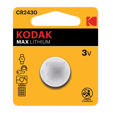 Батарейка Kodak CR2430-BL1 MAX Lithium - СКЛАД13.РФ