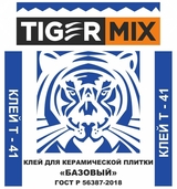 Клей для керамической плитки Базовый Тайгер Микс Tiger mix Т-41 25кг (48шт\упак) - СКЛАД13.РФ