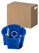 Установочная коробка СП D68х45мм саморезы пластиковые лапки синяя IP20 TDM - СКЛАД13.РФ