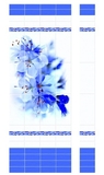 Панель ПВХ 250*2700*8мм Синий цветок №01310 ПАННО (Комплект 4шт) - СКЛАД13.РФ